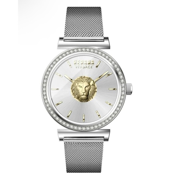 Versace Accessories - Versace Statement Watch 34mm Stainless Steel Crystal Women’s Brick Lane Versus